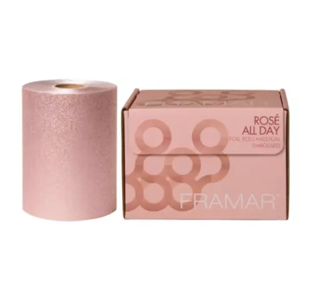 Framar Embossed Roll Medium Rose Gold melírfólia 100m (SKU:12031) képe 1